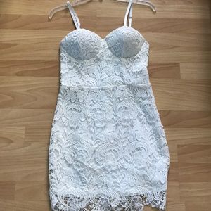 White lace dress